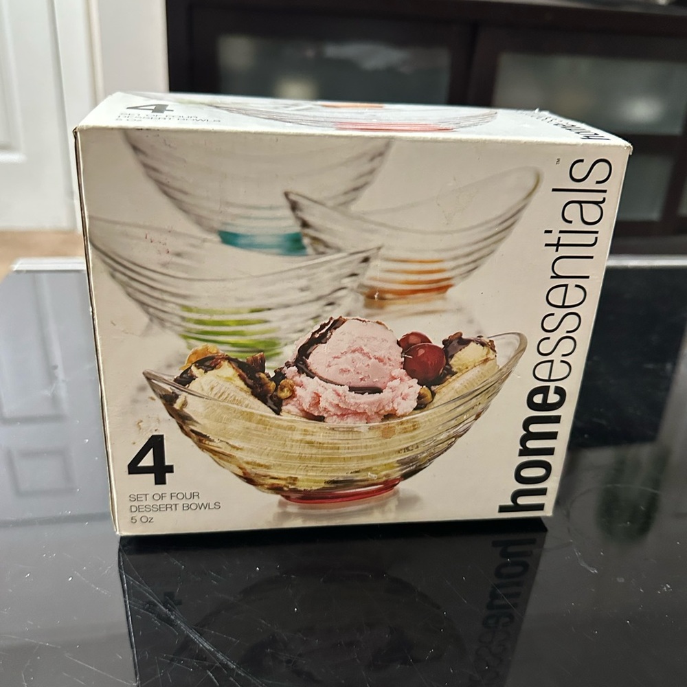 Home Essentials Colorful Dessert Bowl Set